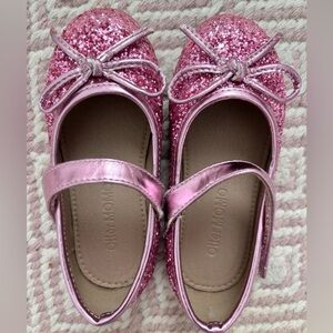 Pink Glitter Kids Shoes